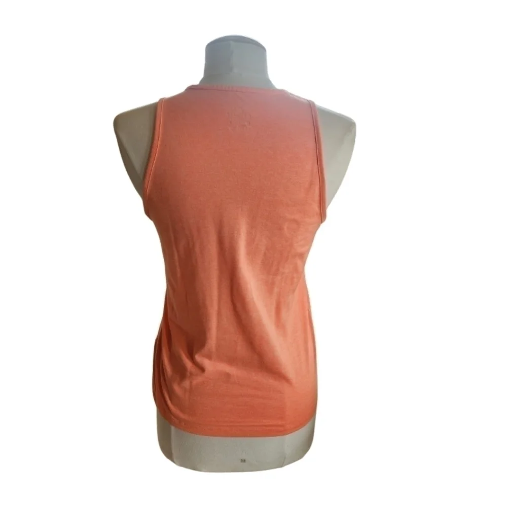 💚 Nike Dri Fit Orange Athletic Crew Neck Tank